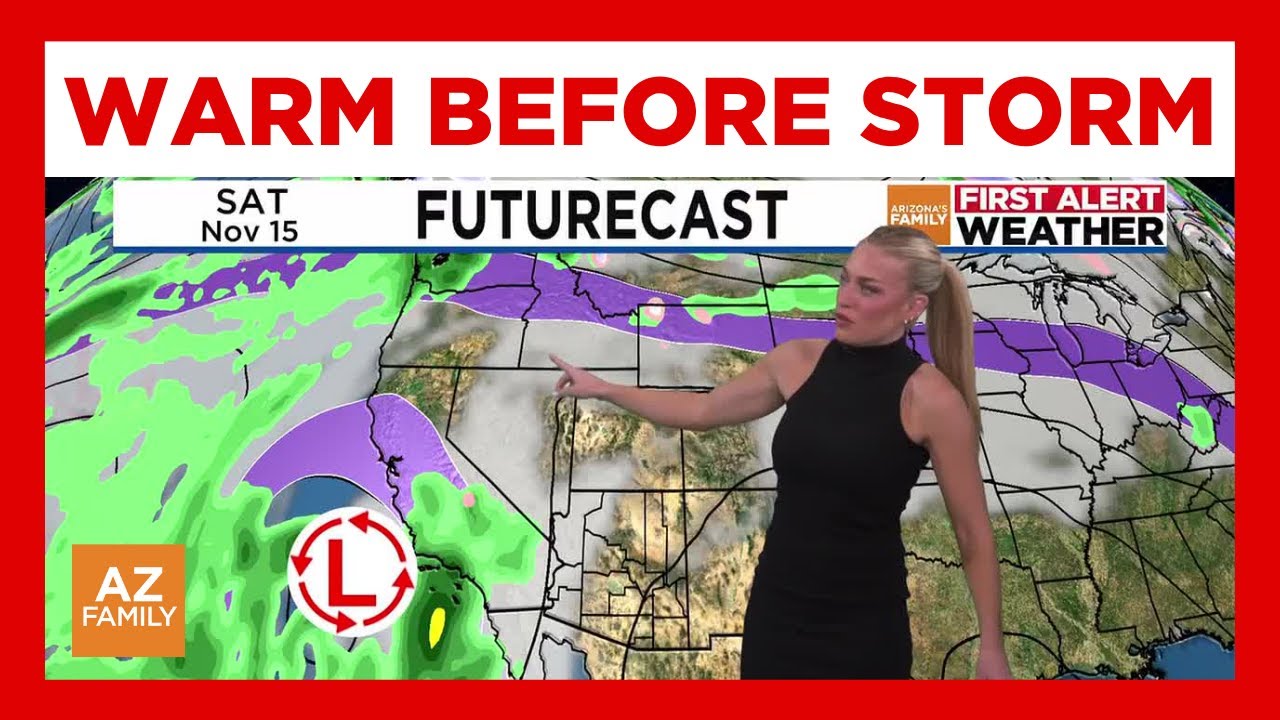 Mid-80s in the forecast before weekend storms for Phoenix - YouTube