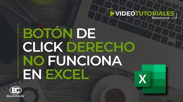 Botón Click Derecho no funciona en Excel [SOLUCIÓN] ▶ BiosComputer