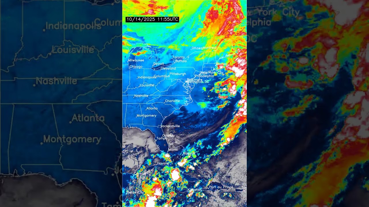 US East Coast 24 Hour Weather | October 14, 2025 