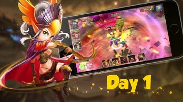 Legend of Heroes : Eternal Arena - Gameplay - Day 1 Clearing Chapter 1 2 and 3 - F2P