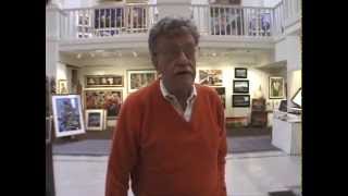 Kurt Vonnegut shows and discusses his artwork