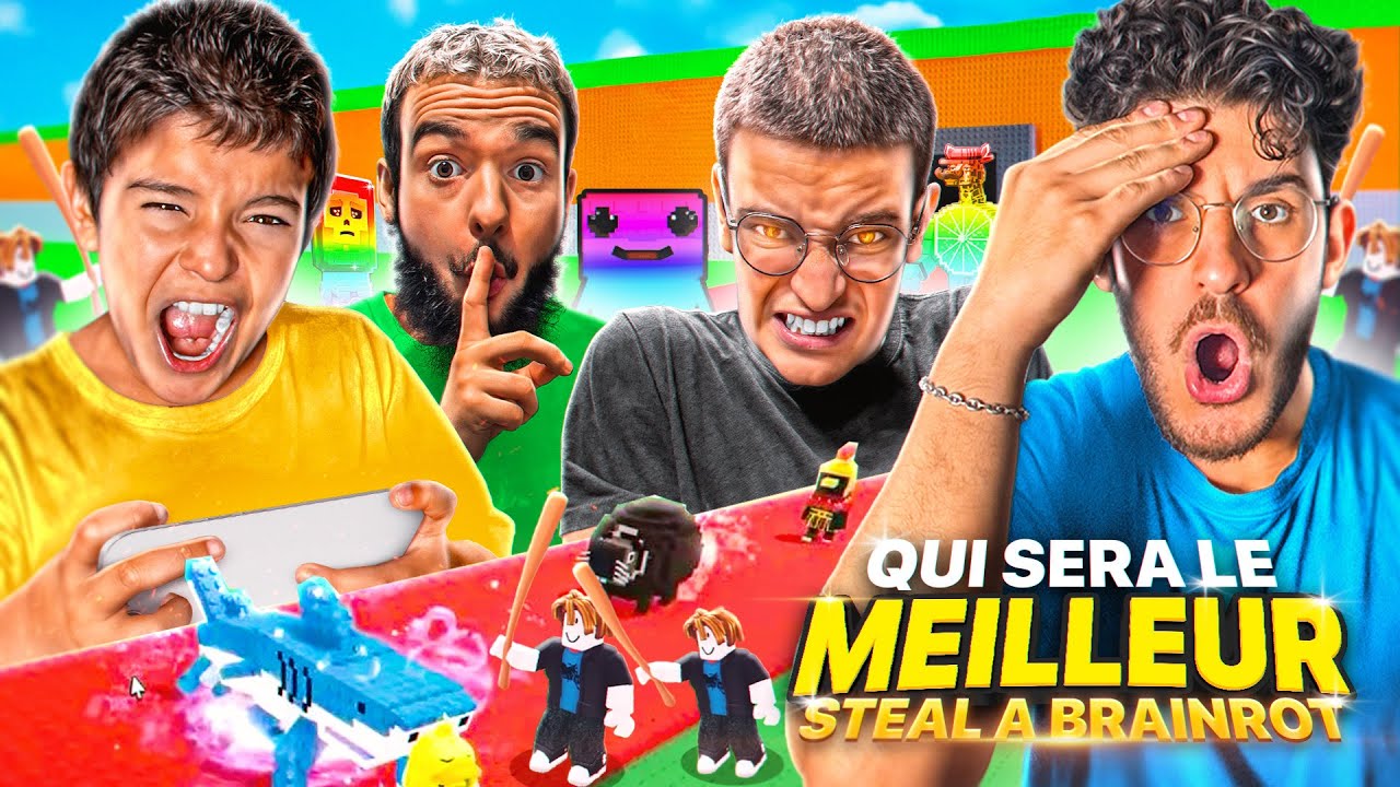 4 FRÈRES S'AFFRONTENT SUR ROBLOX STEAL A BRAINROT PENDANT UN ÉVÉNEMENT ! On a tous volé Nadim..