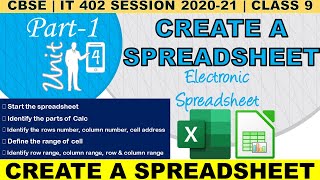 Famous UNIT 4: ELECTRONIC SPREADSHEET | Create a Spreadsheet | MS Excel & Libre Calc Spreadsheet | Class 9 Net Worth