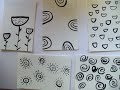 How to paint with India ink/ how to doddle with India ink on photo paper