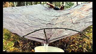 How to Catch RAINWATER with a TARP for Emergency Power Outage & SHTF