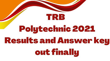 TRB Polytechnic 2021 Final Answer Key and Results Out 🌟🌟  | TRB polytechnic 2021 results out 😎😎😎