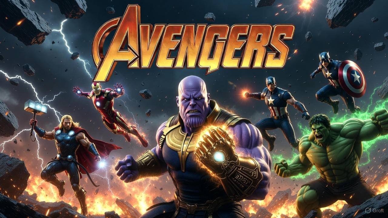 Thanos ne Hulk ko qaid kr liya - Hulk Vs Thanos 