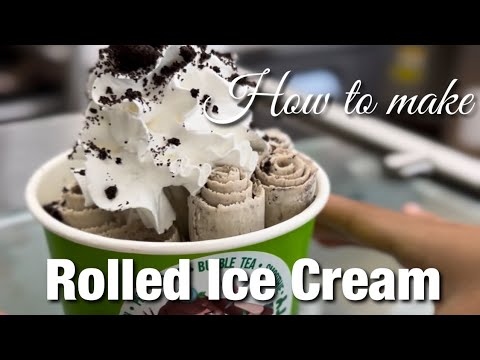 How To Make Rolled Ice Cream EASY | Cookies n Cream Flavor - YouTube