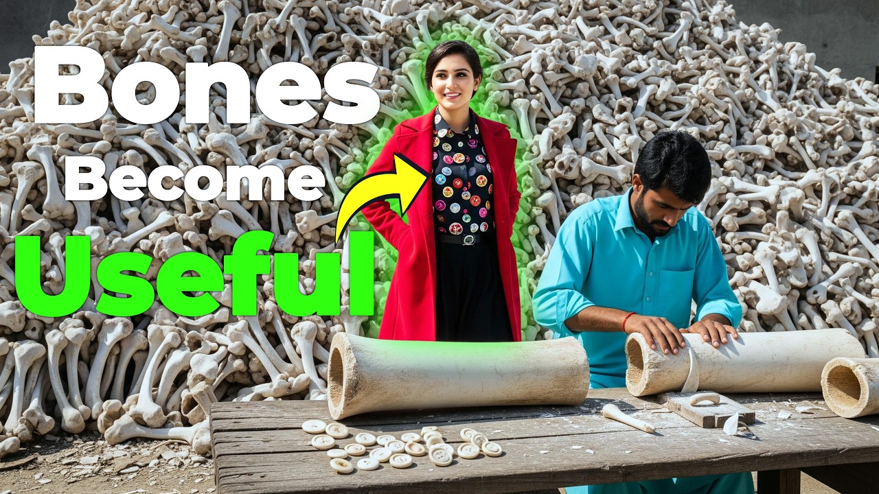 MILLIONS of Animal Bones Transformed Into Useful Products — Full Factory Process!