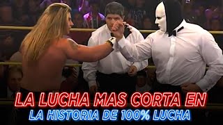El día que Vicente Viloni ganó en tiempo récord en 100% Lucha