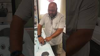 Tightening a Diverter Valve on Spas, Common type.