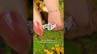 Ring for forest soul🌿💍#mossagate #engagementring #weddingring #uniquerings #chooseonering #ring