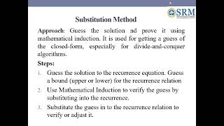 Substitution Method