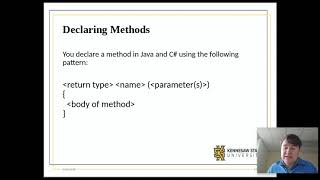 Java/C# - Review Methods