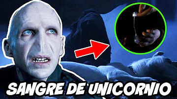 ¿Cómo es que Voldemort bebía sangre de unicornio?