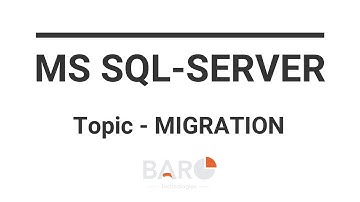 (ባሮ) MS SQL Server  |  Migration  |  PODCAST