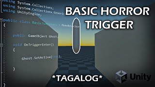 Unity | Basic Horror Jumpscare Trigger TUTORIAL (Tagalog)