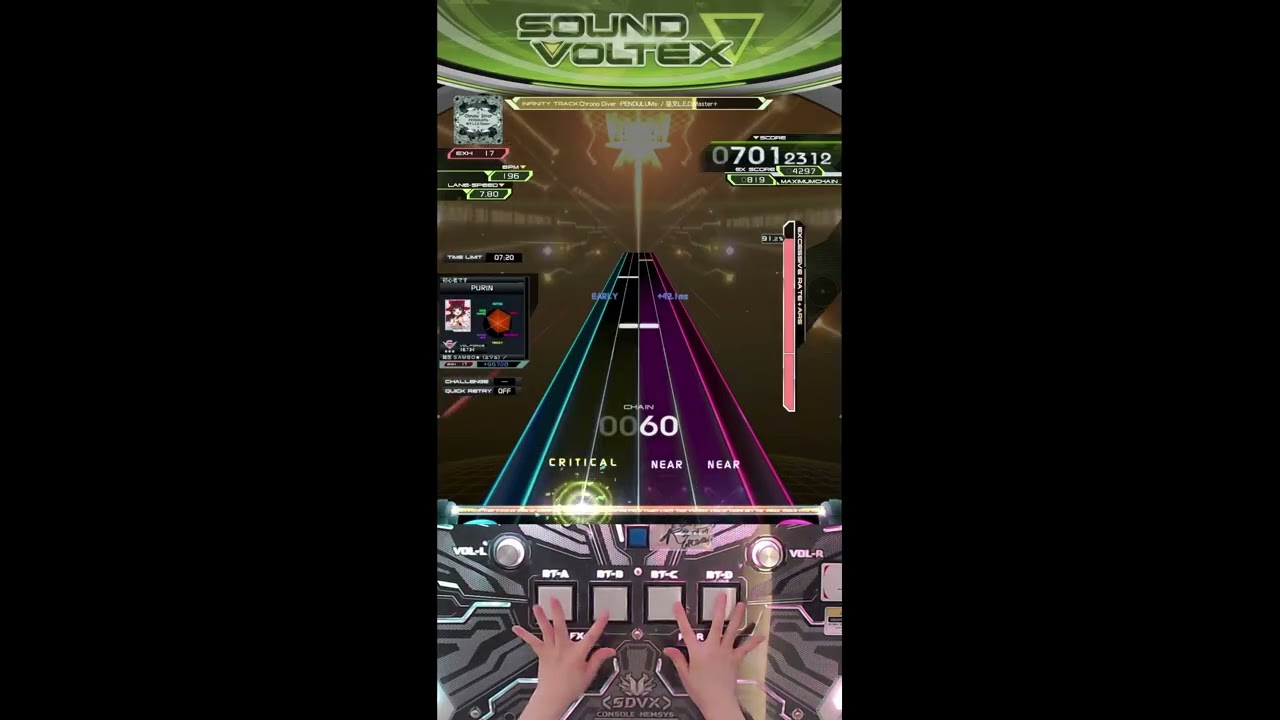 [엔젤푸린 SDVX] Chrono Diver -PENDULUMs- [EXH 17] AAA+ 982