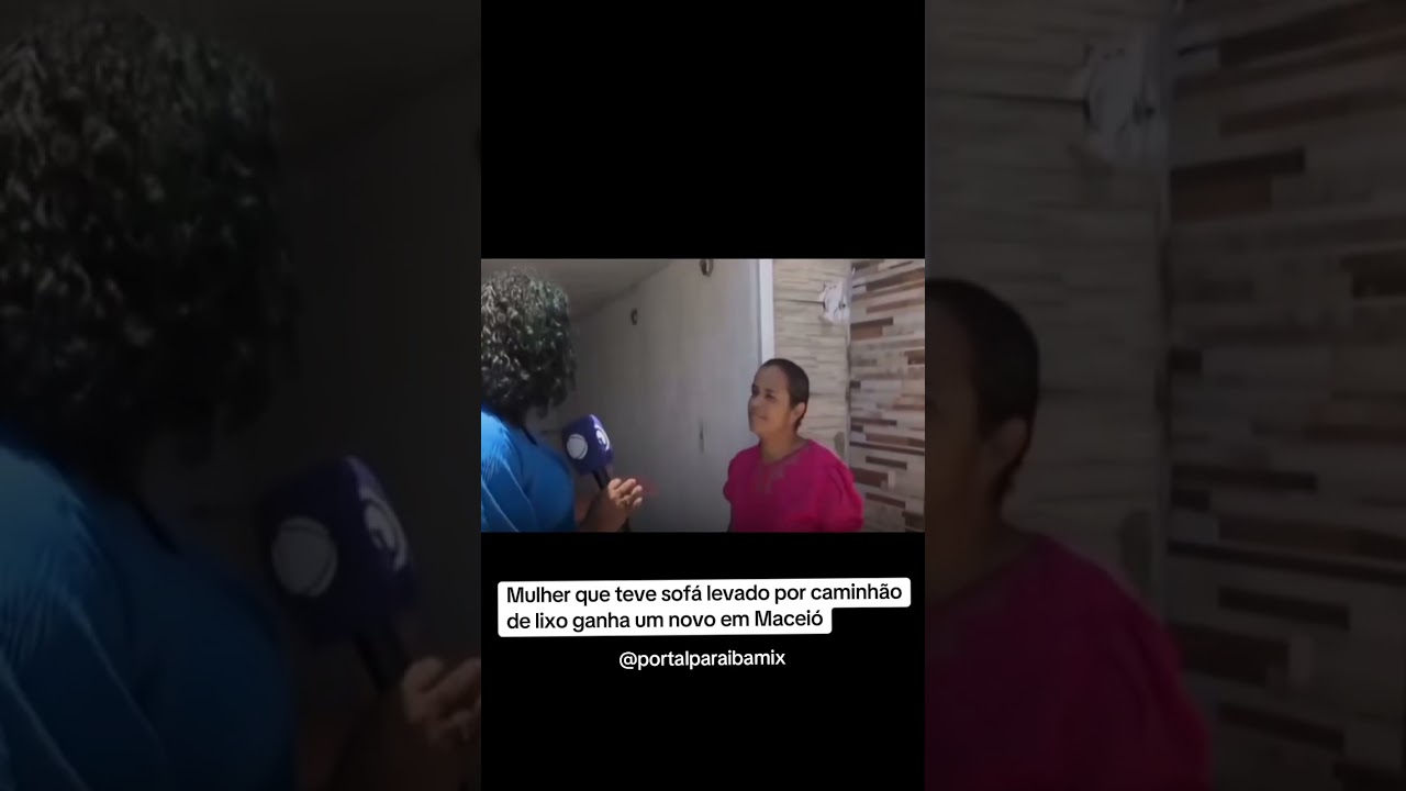 Mulher que teve sofá levado por caminhão de lixo ganha um novo em Maceió