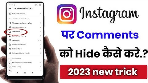 instagram comment hide kaise kare!! how to hide comment on Instagram!!
