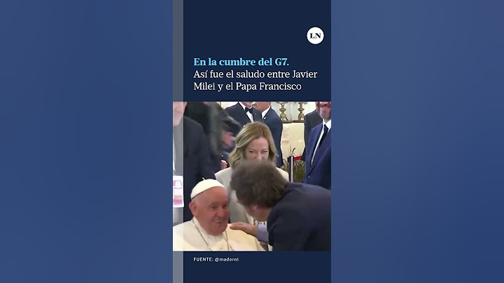 Cumbre del G7: así fue el saludo entre Javier Milei y el Papa Francisco