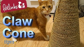 Petlinks Claw Cone Seagrass Scratch Tower from Worldwise