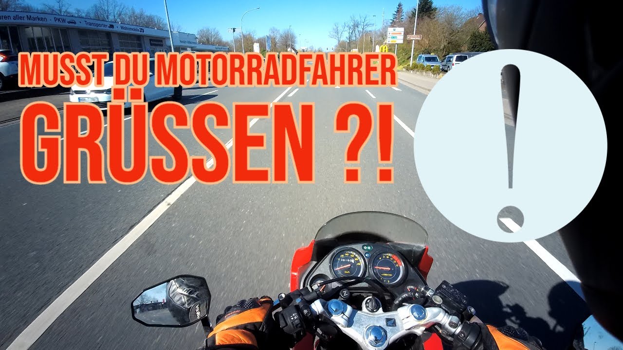 Musst du Motorradfahrer grüßen ?! Honda CBR 125 r Moto vlog YouTube