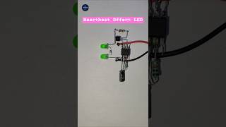 😲 NE555 Heartbeat Effect – LED Circuit Jo Heart Ki Tarah Dhak Dhak Kare! #led #experiment #shorts