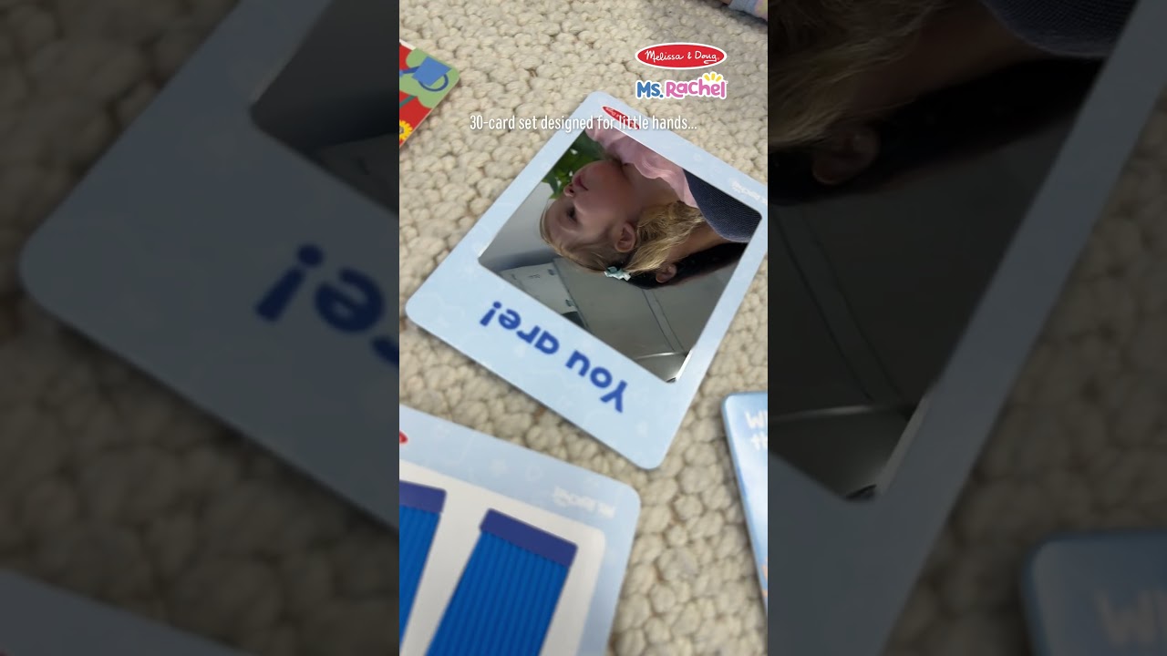 Melissa & Doug | Ms. Rachel™ First Words Sensory Cards | Ms. Rachel Toys