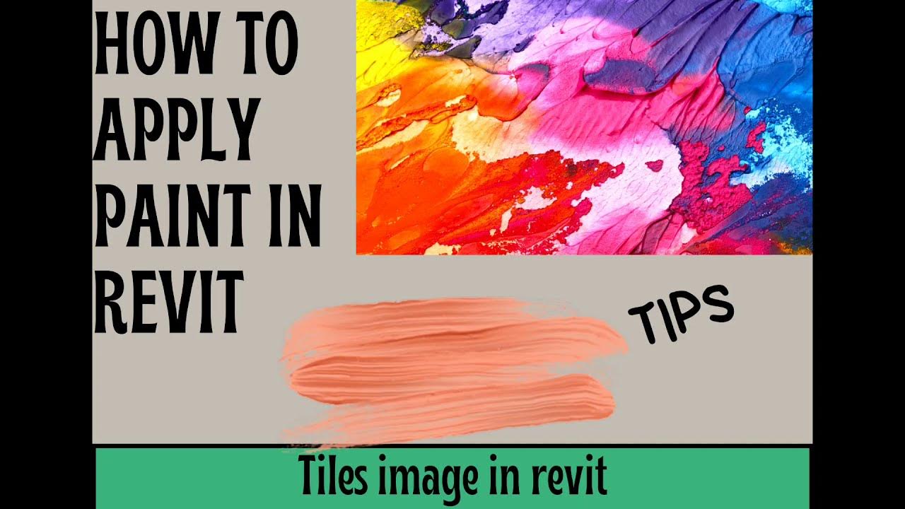 Painting in Revit How to apply paint in walls Revit Tutorial YouTube