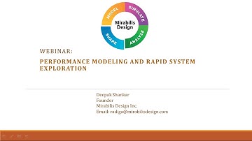 Webinar: Performance Modeling and Rapid System Exploration