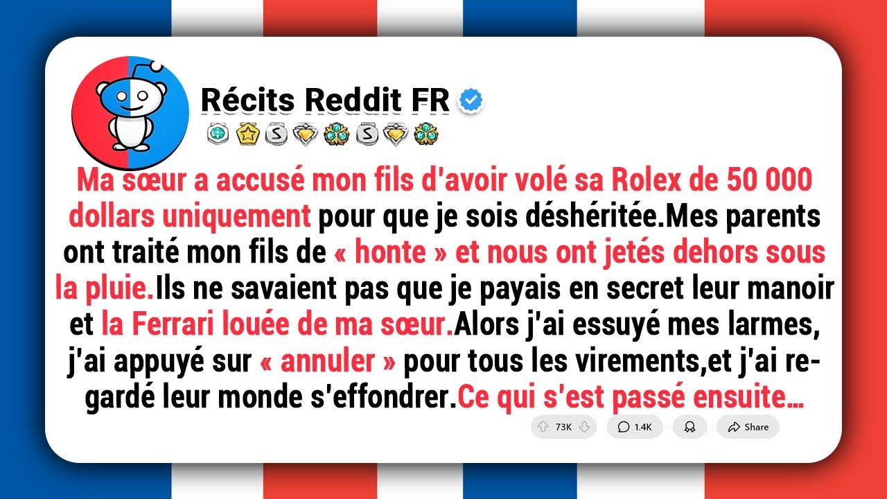 Ma sœur a accusé mon fils d’avoir volé sa Rolex uniquement pour que je sois déshéritée. Elle ne sa..