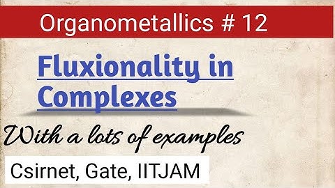 Fluxionality in organometallic compounds