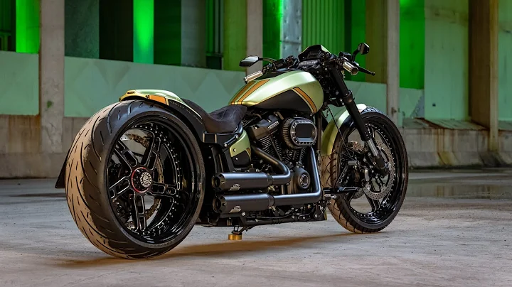 😈 Harley-Davidson FXDR ‘Golden Lime’ customized by Thunderbike’ customized by Thunderbike