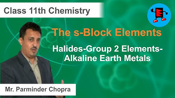 CBSE Class 11 Chemistry s-Block Elements Halides-Group 2 Elements-Alkaline Earth Metals |Extraminds