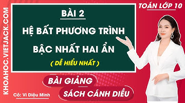 Toán 10 Cánh diều Bài 2: Hệ bất phương trình bậc nhất hai ẩn (DỄ HIỂU NHẤT)
