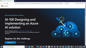 Completed my AI 100 Microsoft Cloud Skills Challenge *CLOSED 11/3/2020*
