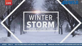 Winter storm approaches New Orleans: Sunday morning update