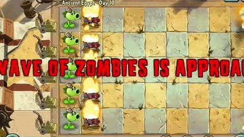 repeater & torchwood vs mega gatling pea & pea vine - mastery 200 - ancient egypt 10