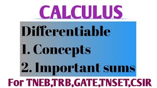 Differentiable Concepts & Sum in Tamil
