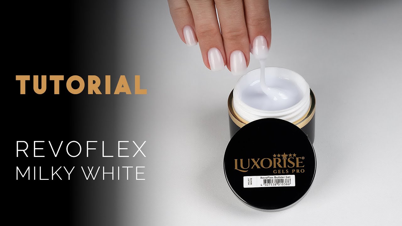 Intretinere Unghii cu Gel UV Constructie RevoFlex LUXORISE, Milky White