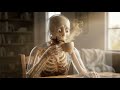 A Skeleton is tasting a strong tea #skelton #cartoon #cartoons #cartoonforkids #horror #horror