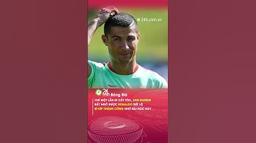 Cắt tóc cho Ronaldo, anh Barber biết được bài học thành công#24hbongda #shorts #24hmedia