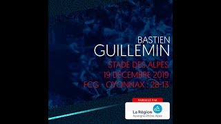 The try scored by Bastien Guillemin against Oyonnax