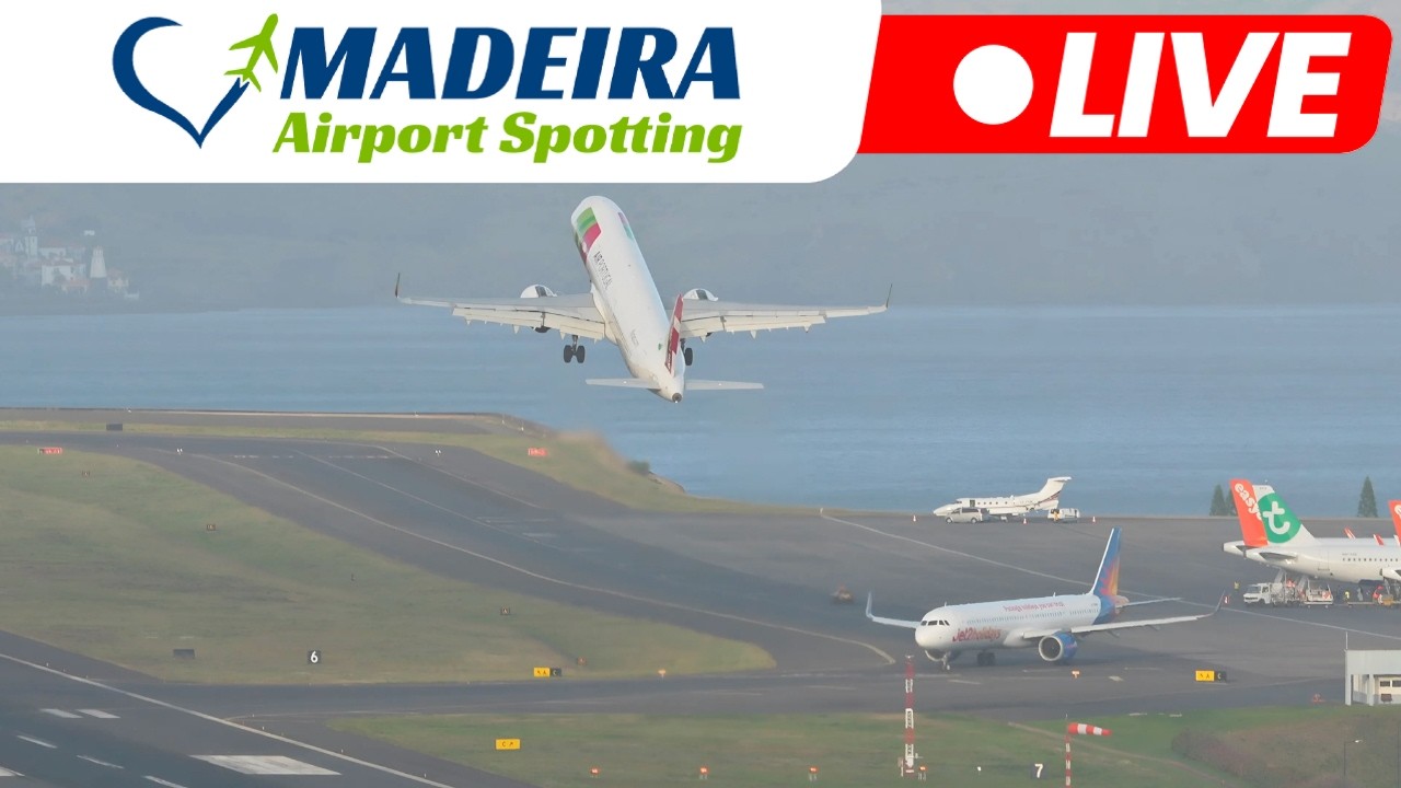 LIVE BIG CROSSWIND Action at Madeira Island Airport 04.03.2026