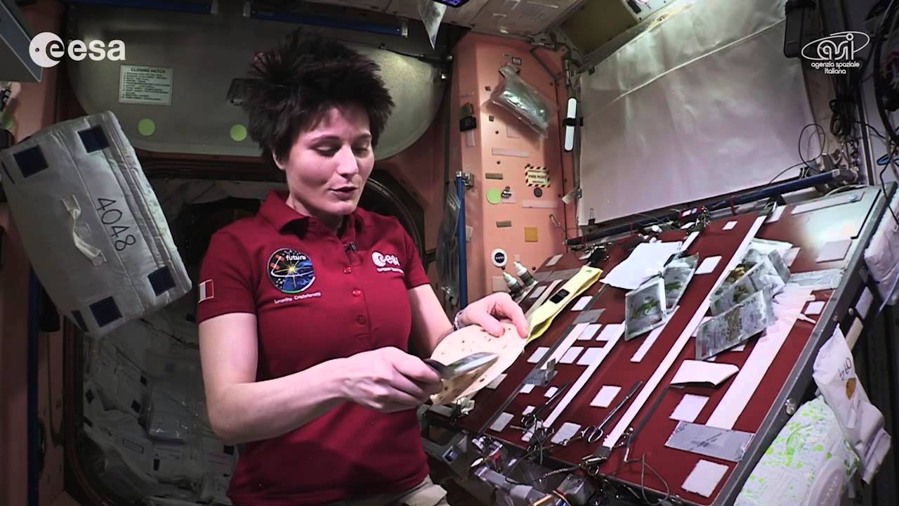 Cooking in space: whole red rice and turmeric chicken