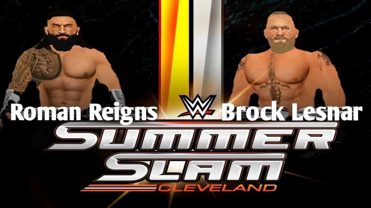 Roman Reigns vs Brock Lesnar 🤠 Full Match| WWE Summerslam|WR3D|