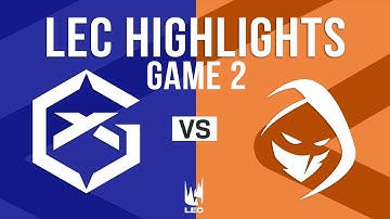 GX vs RGE Game 2 Highlights | LEC 2025 Spring Week 2 Day 3 | GIANTX vs Rogue G2