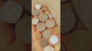 mix coins 1rs 2rs 5 rs #coin #ytshorts #money #coincollection #silvercoin