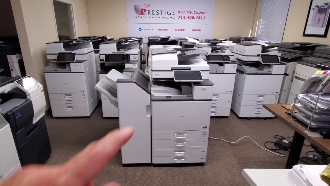 Ricoh MP C6004ex-Meter only 42k - YouTube